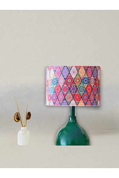 retro home design Yeşil Renk Ayaklı Çok Renkli Kadife Kumaş Şapkalı Modern Ab...