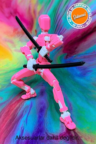 Dummy13 Pink White Action Figure All Joints Movable Figure Toy 1Pcs