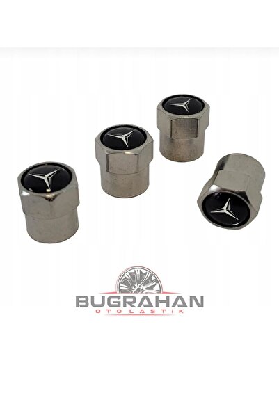 OEM MERCEDES Logolu 1.Sınıf Kalite Sibop Kapağı 4 Adet