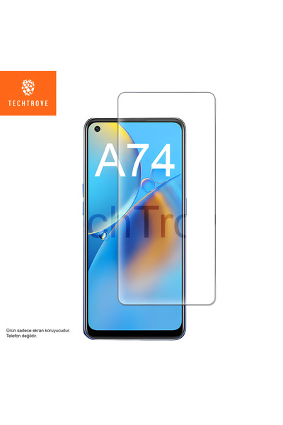 TechTrove Oppo A74 4G Uyumlu Kırılmaz Cam Ekran Koruyucu