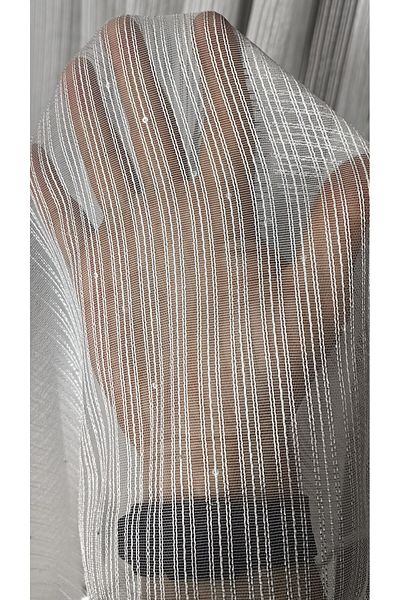 Yuka Sequin Vertical Twist Striped Tulle Curtain 1/3 Close Pleat No Crease Does Not Want Ironing Skirt with Lead
