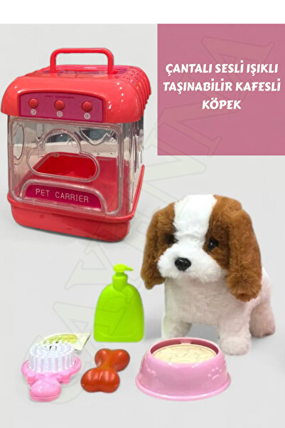 cayenna Sesli Işıklı Yürüyen Köpek Taşıma Çantalı Aksesuarlı Set - Taşınabili...