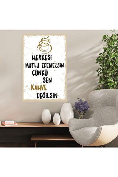 DURUSOY Ξύλινη ρετρό αφίσα από MDF, Αστεία ατάκες, Γραφές τοίχου, Τοπίο, Ιστο...