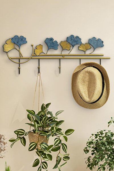 ENZODEKOR Dekorenzo Dekoratif Demir Duvar Askısı - Metal Askılık - Elbise Askısı