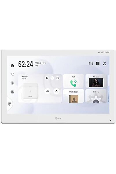 Hikvision Ds-kh9510-wte1(B) 10.1" Interkom Iç Ünite Görüntülü Dokunmatik Diafon
