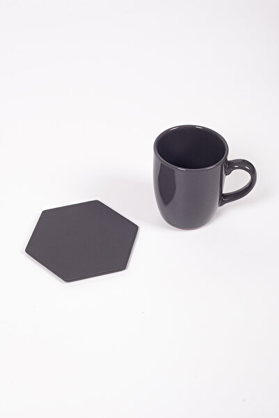 Turgut Office قاعدة أكواب جلدية سداسية من أنثراسايت