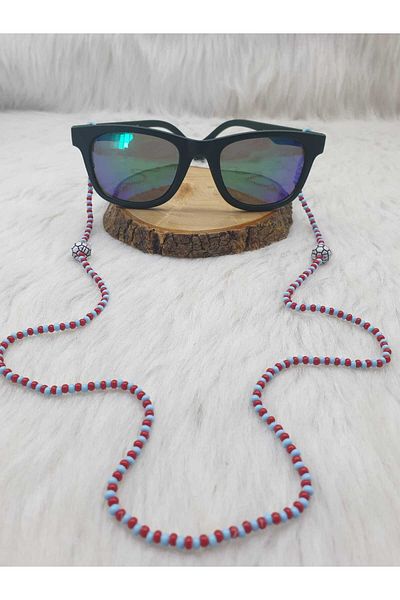 HAPPY HANDMADE Children's Glasses Chain with Fans Football Themed Glasses Chain Glasses Accessory