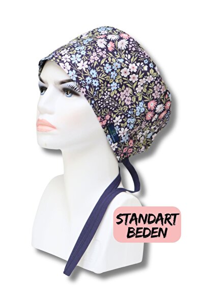 doktorbonem Стандартний розмір Фіолетові польові квіти Хірургічний капелюх Лікар Медсестра Медичний працівник Лікарняний капелюх