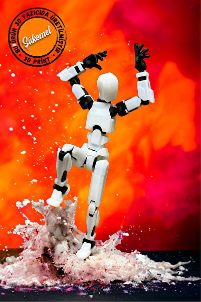 Dummy13 White Black Action Figure All Joints Movable Figure Toy 1Pcs