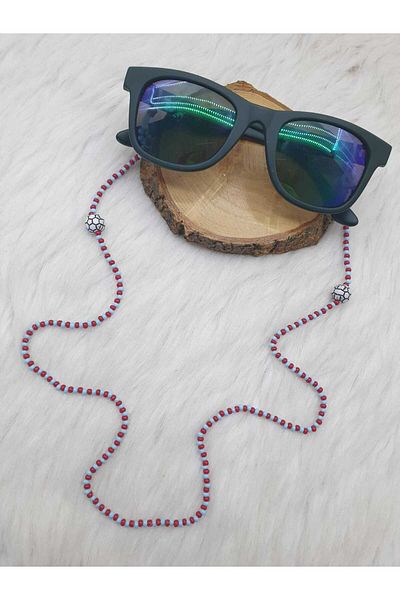 HAPPY HANDMADE Children's Glasses Chain with Fans Football Themed Glasses Chain Glasses Accessory