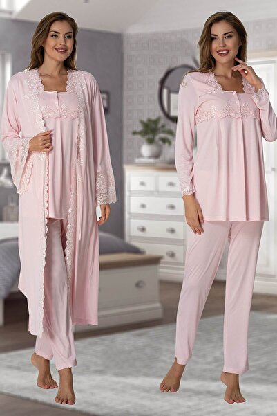 by İGP طقم بيجامة للحوامل مع ثوب صباحي
