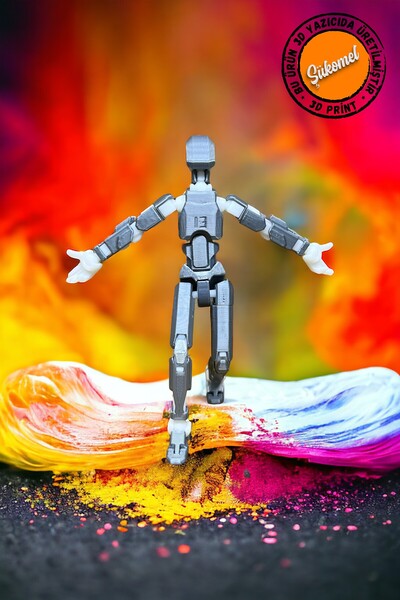 Dummy13 Grey White Action Figure All Joints Movable Figure Toy 1Pcs
