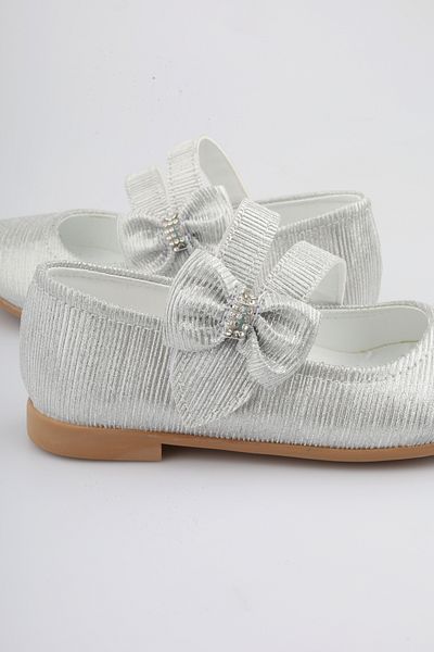FOLLOWIN Girl's Stoned Velcro Bow Ballerina Ballet