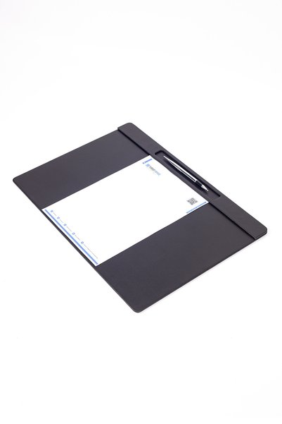 Turgut Office Leather Gathering Set with Pen Section 49x34cm Plain Black