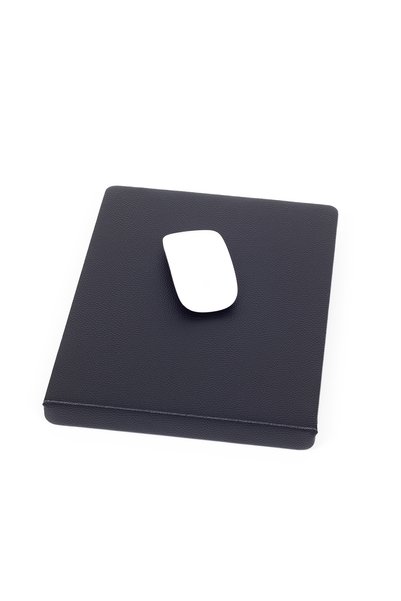 Turgut Office Mousepad cu protecție pentru margini din piele, negru, 23x30cm
