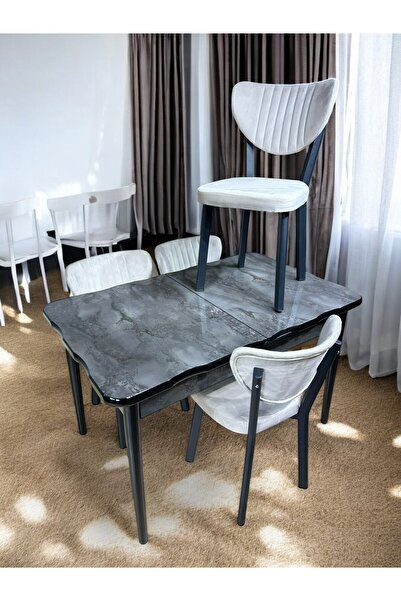 loretto MUTFAK MASA TAKIMI 4 KİŞİLİK  GLOSS MAX ( MDF )