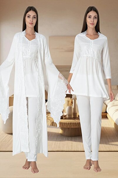 by İGP طقم بيجامة للحوامل مع ثوب صباحي