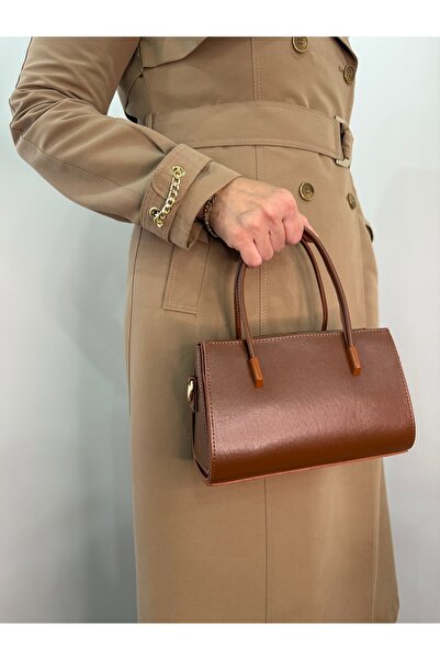 DEV 3 ADAM Geantă de mână cu curea pentru femei, de culoare maro