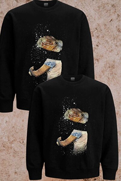 WOODROFFE Combinație Lover - Hanorac cu gât de bicicletă cu imprimeu dublu spirit (prețul este pentru bucată)