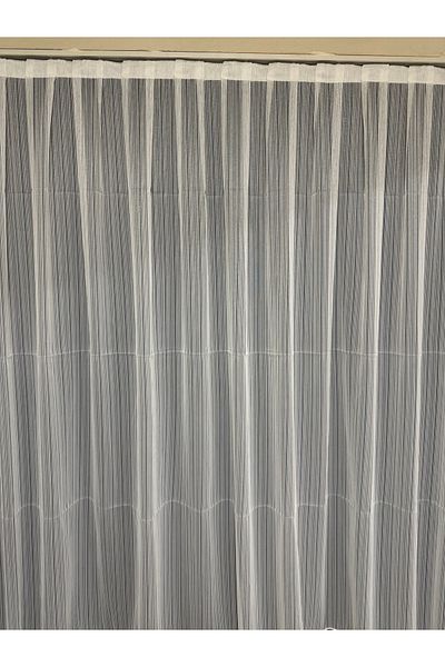 Şahinsoy perde 300X200 Steel Woven Sparse Pleated Tulle Iron - Does Not Want and Wrinkle