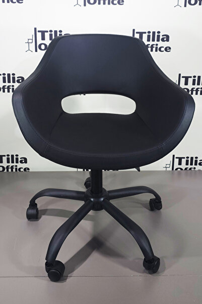 Tilia Monaco Çalışma Kesim Koltuğu Yonca Tekerlekli Siyah Ayak