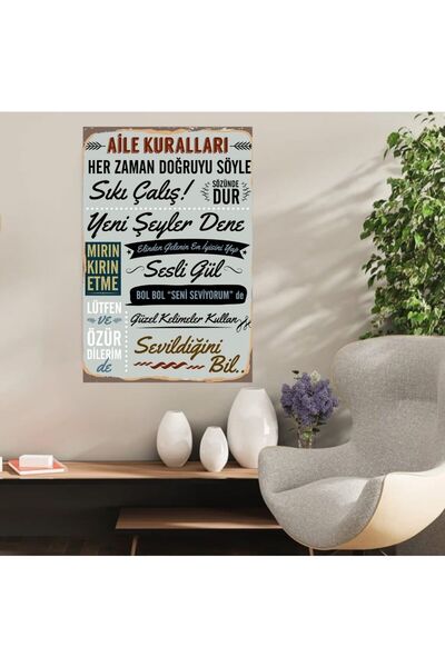 DURUSOY Ahşap Retro Mdf Poster , Komik Sözler , Duvar Yazıları , Manzara ,  T...