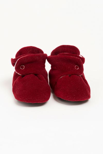 BabyZilla Cotton Lined Non-slip Sole - Adjustable Snap Fastener Baby Sleeve and Home Shoes