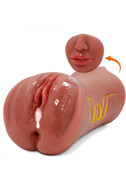 ELLİE - GERÇEKÇİ YUMUŞAK DOKULU 3 GİRİŞLİ ORAL ANAL REALİSTİK VAJİNA MASTÜRBATÖR