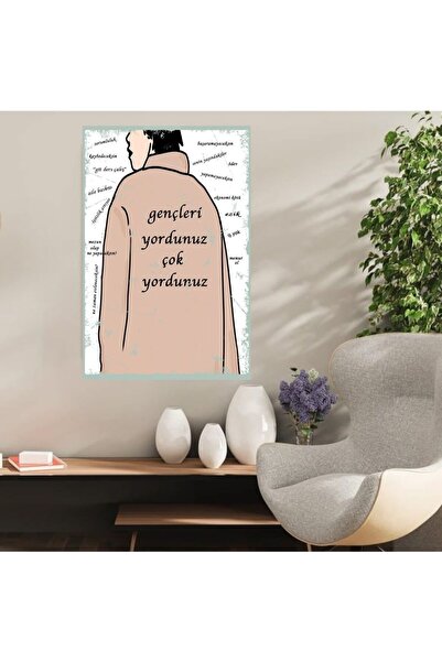 DURUSOY Ξύλινη ρετρό αφίσα από MDF, Αστεία αποφθέγματα, Γραφές τοίχου, Τοπίο,...