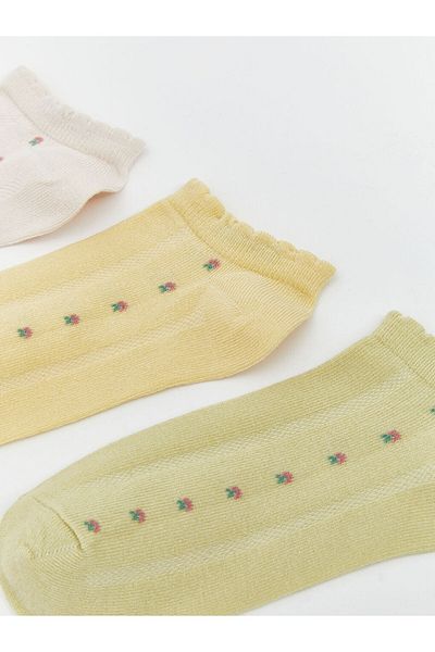 LC Waikiki Pink Floral Women's Booties Socks 5-Piece