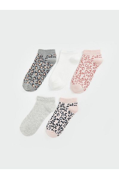 LC Waikiki New Season Patterned Women's Booties Socks 5 Pack - S51015Z8