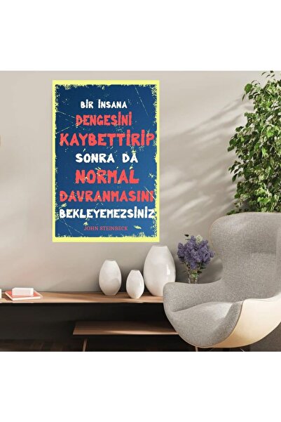 DURUSOY Ρετρό ξύλινη αφίσα από MDF - Αστεία αποφθέγματα, γραφές τοίχου, τοπία...