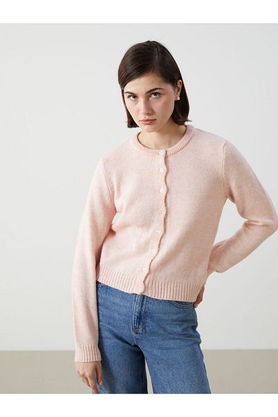 LC Waikiki Crew Neck Women's Knitwear Cardigan