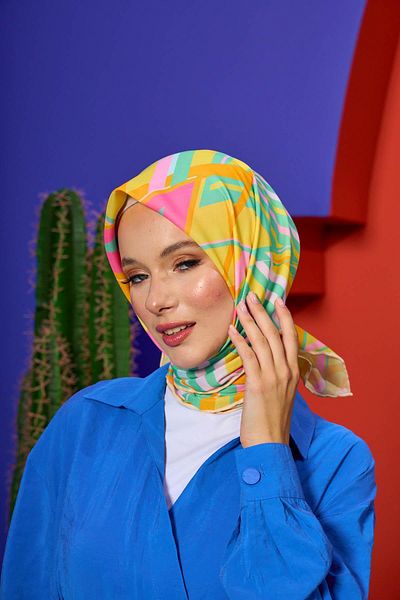 İpekhan Marrakech Συλλεκτικό Μαλακό Κασκόλ Tea Green Gold 1208-02