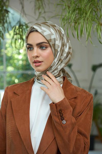 İpekhan Summer Sparkle Collection Μαλακό Κασκόλ Mink Brown 1187-05
