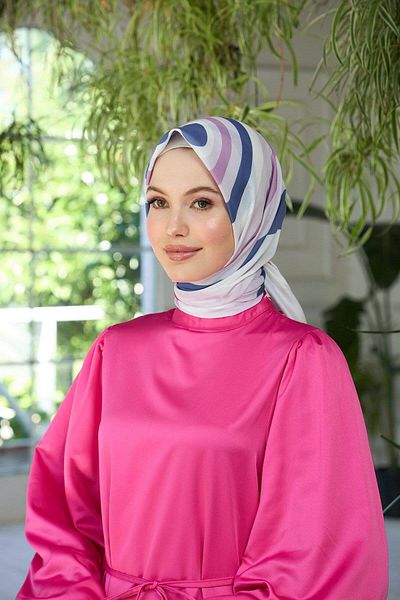 İpekhan Eșarfă moale Blue Powder Summer Sparkle Collection - 1183-08