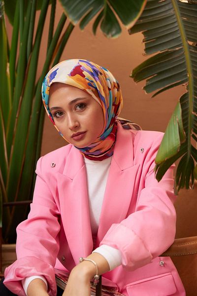 İpekhan Relax Rainbow Soft Scarf Πλακάκι Κίτρινο 1154-12
