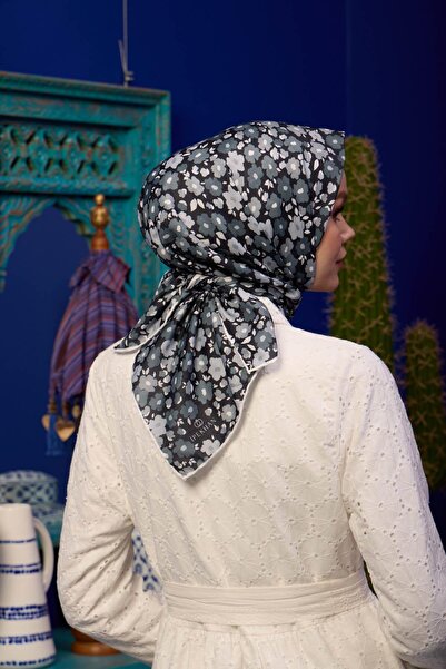 İpekhan Колекція Marrakech М'який шарф Чорний Сірий 1192-04