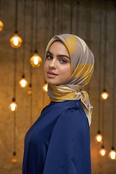 İpekhan Μαλακό κασκόλ Gold Mink Summer Sparkle Collection - 1186-15