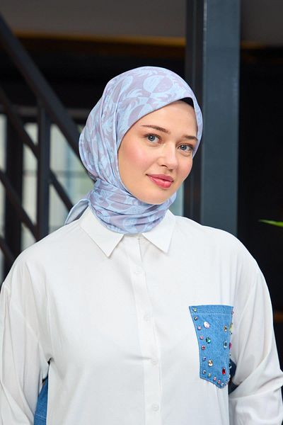İpekhan Harmony Collection Soft Scarf Grey 1182-14