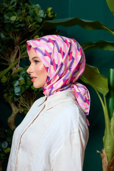 İpekhan Μαλακό κασκόλ Marrakech Collection Ροζ Βιολετί 1205-12