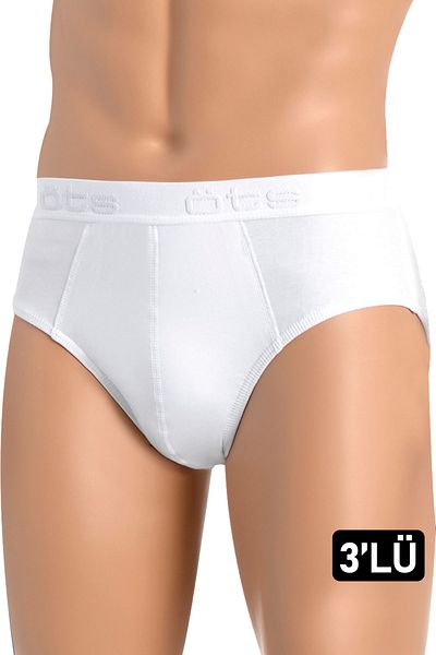 Öts Slip alb din Lycra din 3 piese pentru bărbați