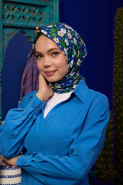 İpekhan Μαλακό κασκόλ Marrakech Collection - Green Salmon 1192-07