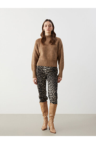 LC Waikiki Yarim Balikci Yaka Kadin Triko Kazak - W4M395Z8