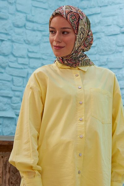 İpekhan Φουλάρι Yakamoz Grass Green Cotton Viscose