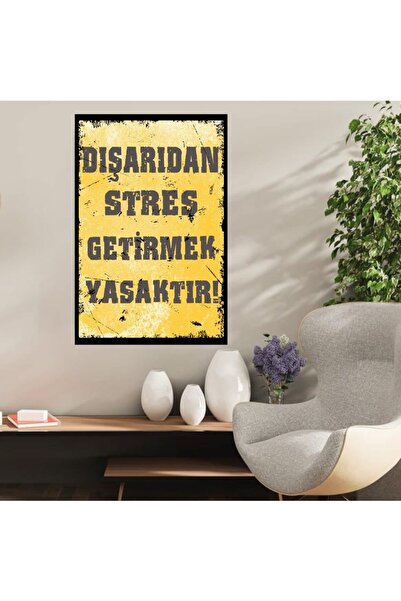 DURUSOY Ρετρό ξύλινη αφίσα από MDF - Αστεία αποφθέγματα και γραφικά για το το...