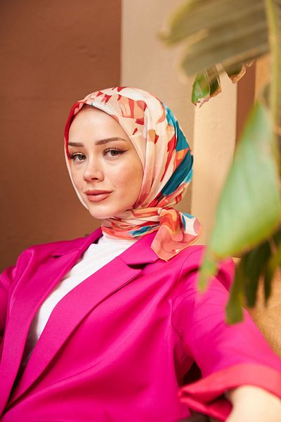 İpekhan Nature Line Rose Soft Scarf Tile Pink 1156-11