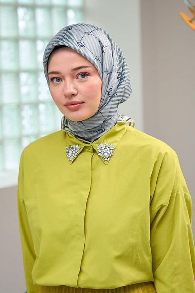 İpekhan Harmony Collection Soft Scarf Grey 1176-06