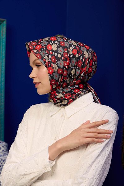 İpekhan Μαλακό κασκόλ Marrakech Collection Κόκκινο Πράσινο 1192-08