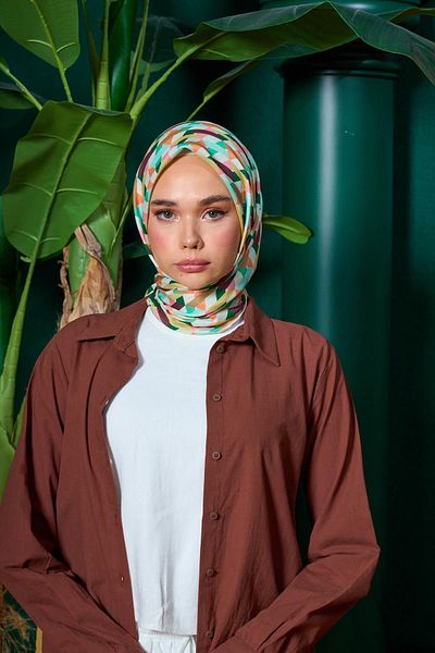 İpekhan Μαλακό κασκόλ Marrakech Collection Claret Red Wheat 1205-01